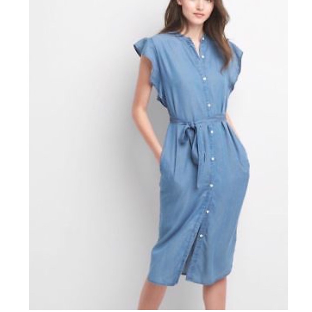 Gap woman midi shirt dress. Sz.XS. NWT